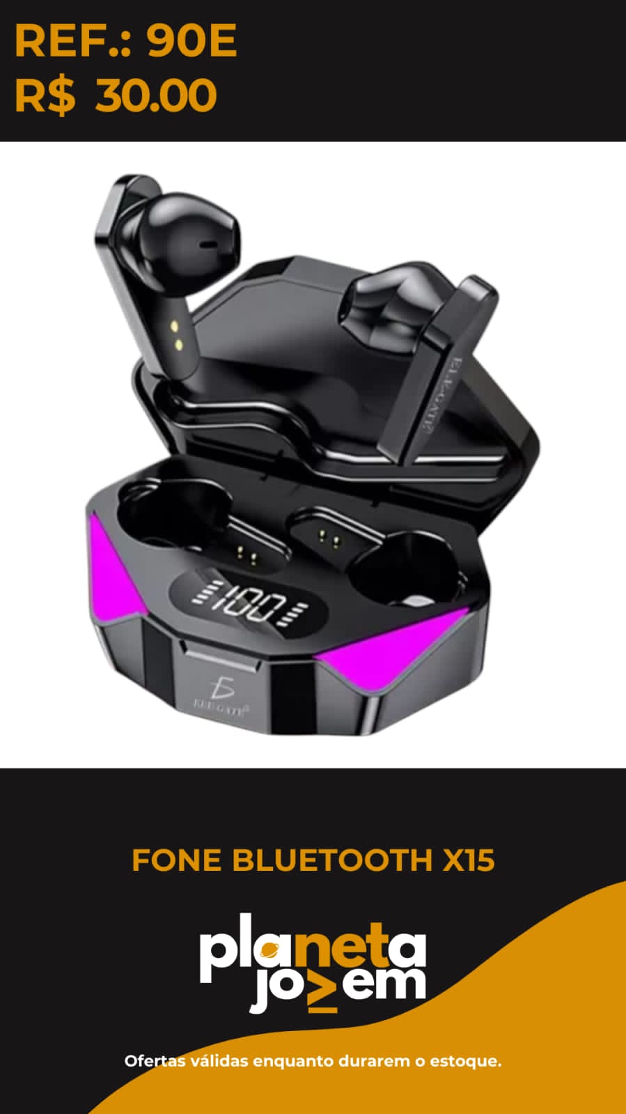 Fone Bluetooth X15